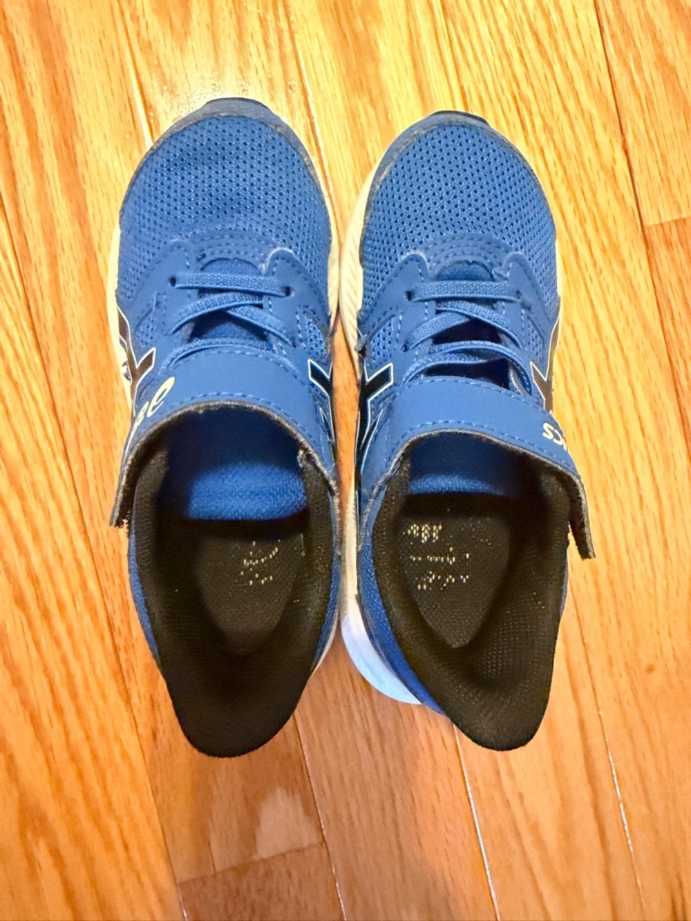 Asics Contend Royal Blue Kids Velcro Sneakers